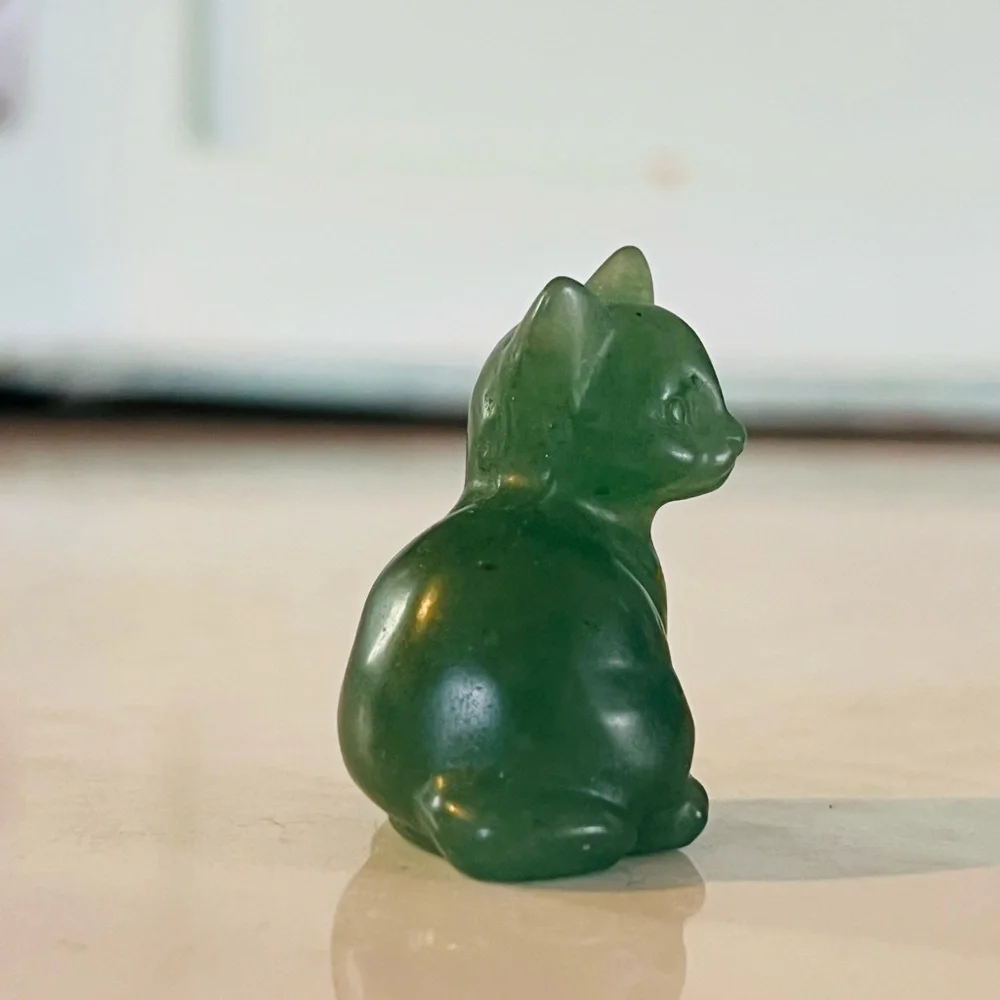 Jade Stone Cat - Picture 3 of 11